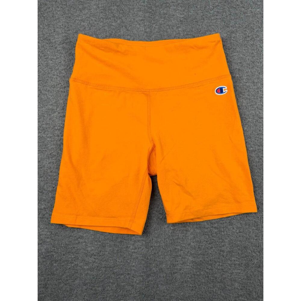 Champion Women's Orange High Waist Active‎ Shorts Size Small